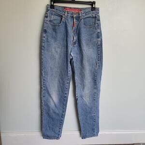 Vintage No Excuses Mom Jeans 90s High Waist Acid Wash Womens Size 9/10